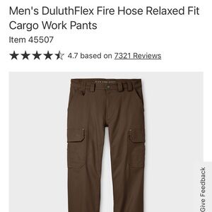DuluthFlex Men's Brown Cargo Work Pants